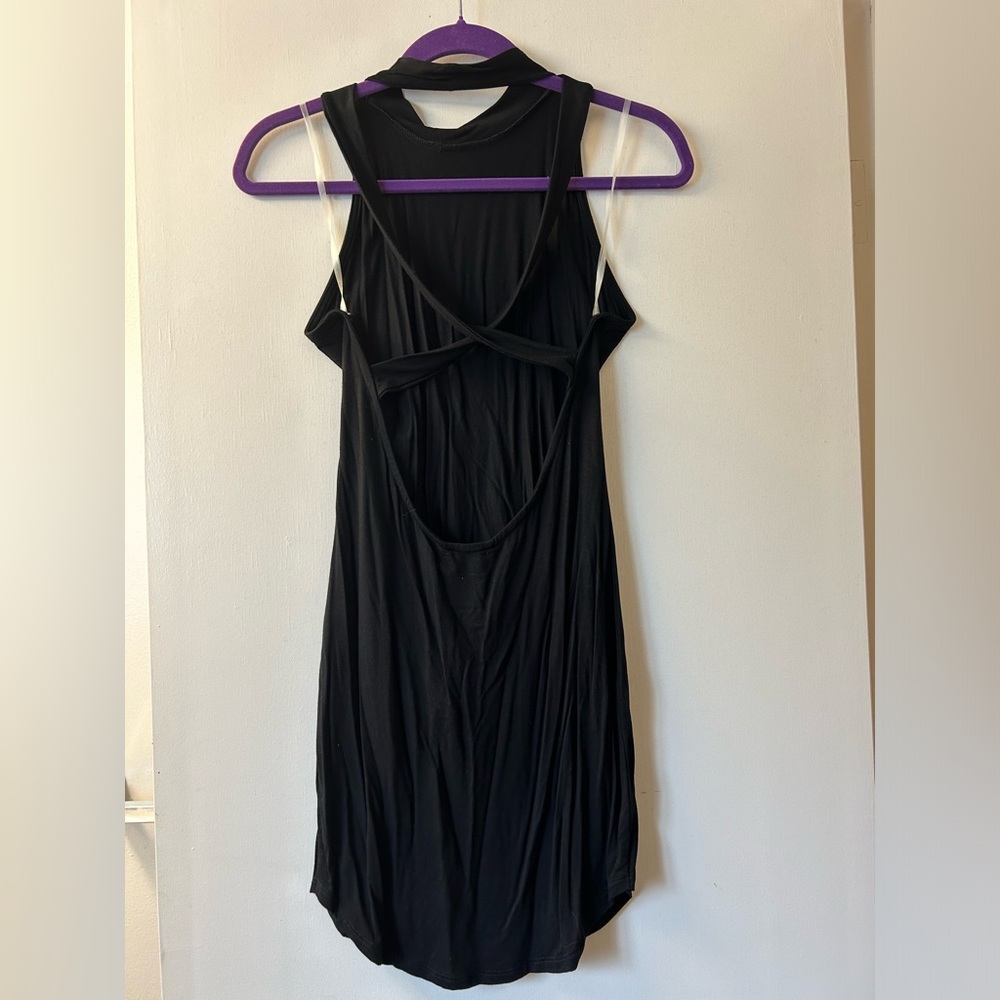 Wet Seal Black Cross-Back Dress